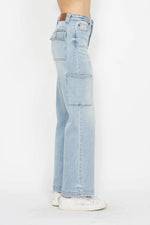 Judy Blue Full Size High Waist Straight Cargo Jeans