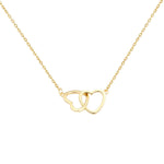 Interlocking Heart Pendant Necklace