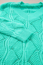 Elegant Texture V-Neck Knit Top