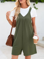 V-Neck Wide Strap Romper