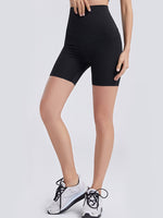 Wide Waistband Sports Shorts - Ladyez