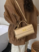 Golden Clasp Crossbody Bag