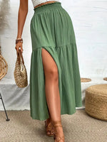 Frill Slit Skirt