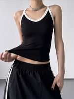 Contrast Trim Cami Top - Ladyez