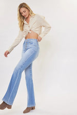 Kancan Curvy High Rise Flare Jeans - Ladyez