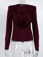 Ruched Long Sleeve T-Shirt