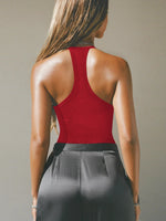 Cutout Ribbed Tank Top - Ladyez