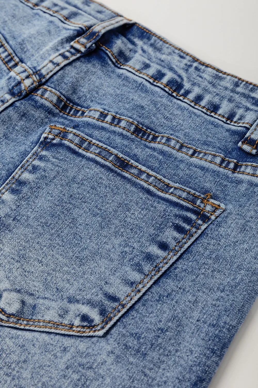 High-Waisted Wide-Leg Cuffed Jeans - Ladyez