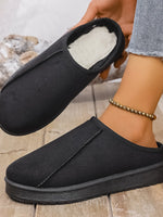 Round Toe Platform Slippers - Ladyez