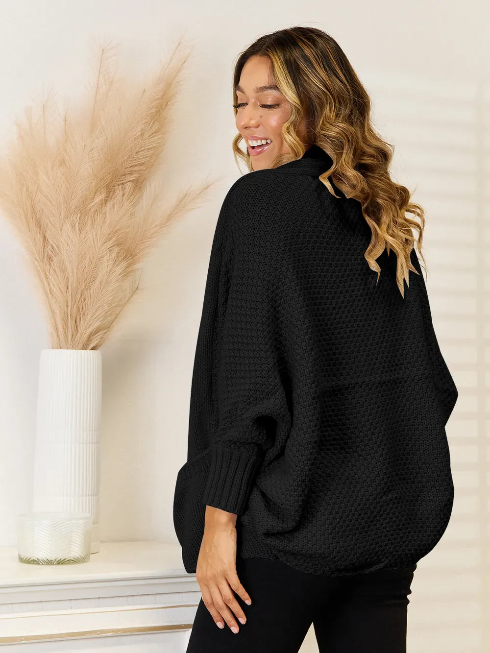 Angel Wings Open FrontCardigan with Pockets