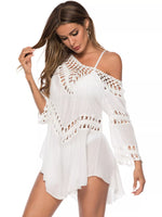 Crochet Trimmed Flowy Cover Up Dress