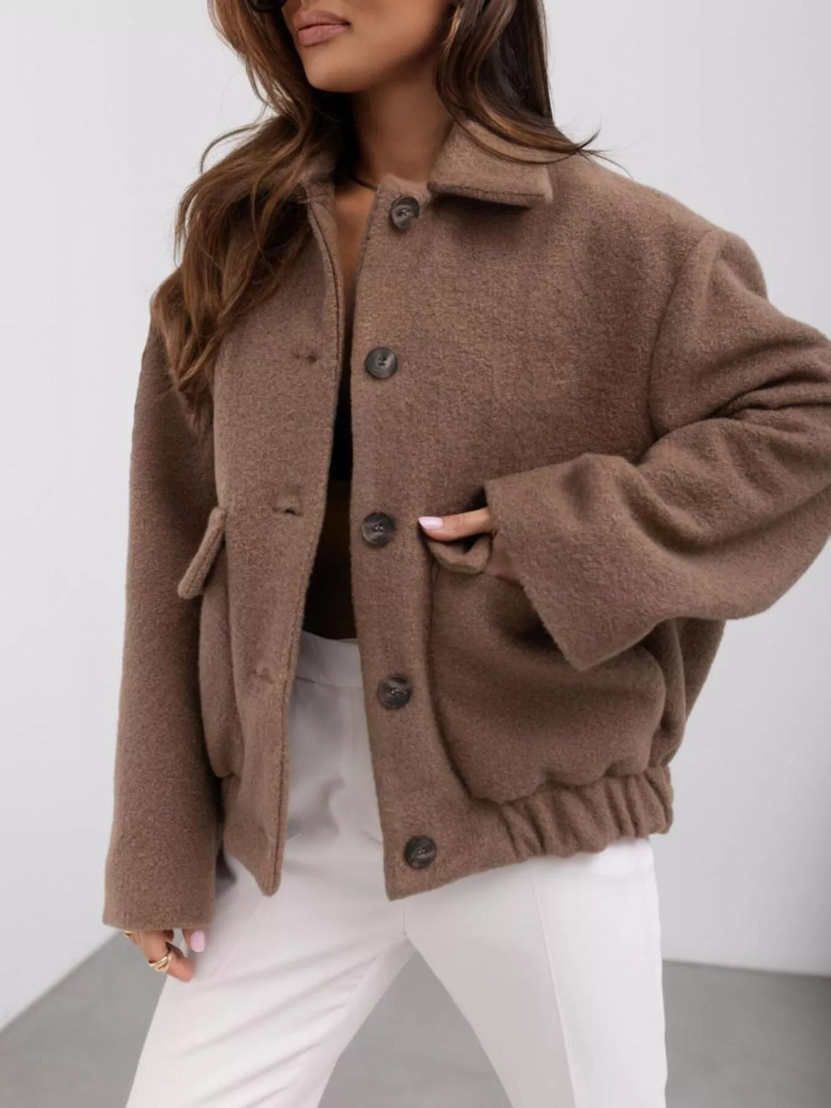 Button-Down Long Sleeve Outerwear