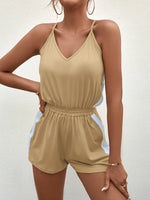 Spaghetti Strap V-Neck Romper