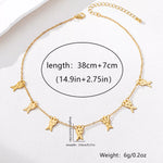 18K Gold-Plated Fish Charm Necklace