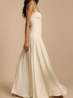 Sweetheart Neck Spaghetti Strap Flowy Maxi Dress