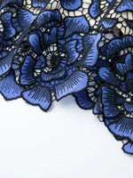 Printed V-Neck Ruffle Sleeve Midi Dress