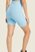 Millennia Seamless High-Rise Wide Waistband Biker Shorts - Ladyez