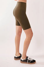 Davi & Dani High Waisted Biker Leggings - Ladyez