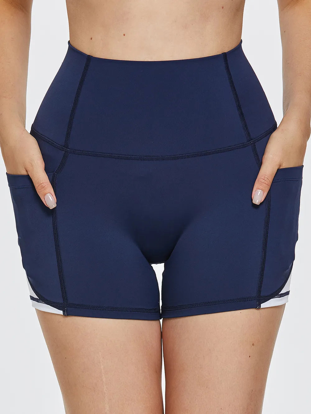 High Waist Active Shorts - Ladyez