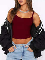 Scoop Neck Solid Color Cami