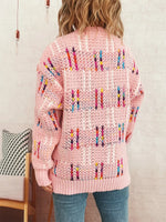 Colorful Round Neck Long Sleeve Sweater