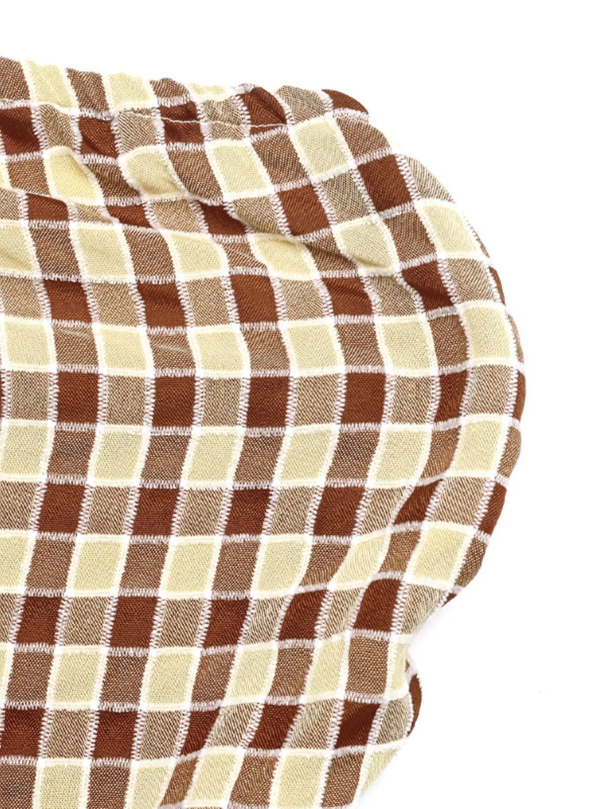 Plaid Smocked Tube Top - Ladyez