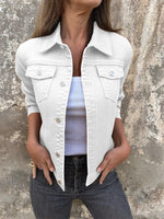 Button Front Closure Denim Jacket