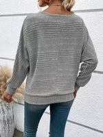 Ribbed Knit Quarter Zip Sweatshirt