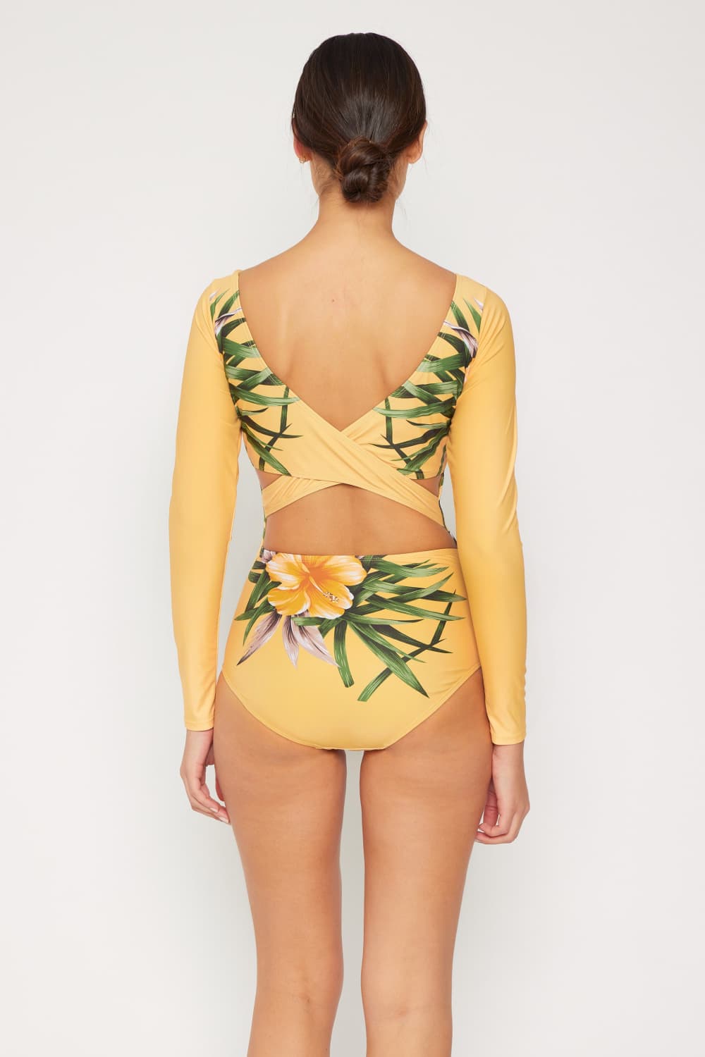 Marina West Swim Cool Down Longsleeve One-Piece Swimsuit - Ladyez