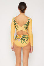 Marina West Swim Cool Down Longsleeve One-Piece Swimsuit - Ladyez