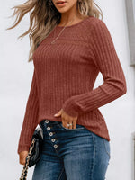 Ribbed Long Sleeve T-Shirt