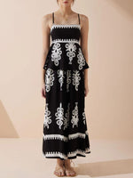 Full Size Printed Cami and Wide Leg Pants Set Plus Size