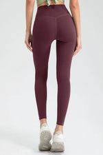 Wide Waistband High Waist Sport Leggings - Ladyez