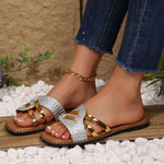 Woven Strap Open Toe Sandals