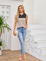 Textured Round Neck Tank