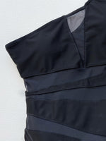 One-Shoulder Sleeveless One-Piece Swimsuit - Ladyez