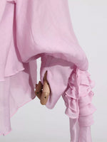 Ruffled Long Sleeve Mini Dress