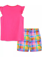 Children's Camera Embroidered Top and Shorts Set