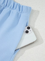 Half Zip Short Sleeve Polo and Shorts Set