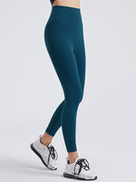 Wide Waistband Sports Leggings - Ladyez