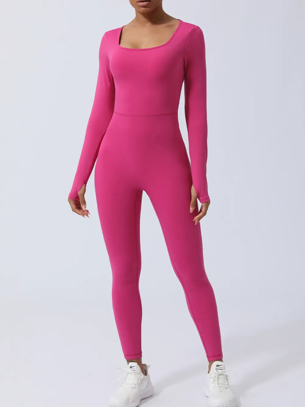 Twisted Backless Long Sleeve Jumpsuit - Ladyez