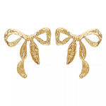 18K Gold-Plated Bow Earrings