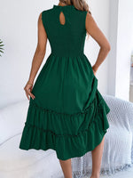 Smocked Sleeveless Tiered Dress