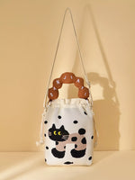 Drawstring Bucket Crossbody Bag