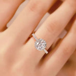 2 Carat Moissanite 925 Sterling Silver Ring