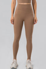 High Waist Wide Waistband Active Leggings - Ladyez