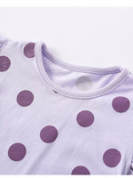 Children's Polka Dot Ruffle Sleeve Top & Shorts Set