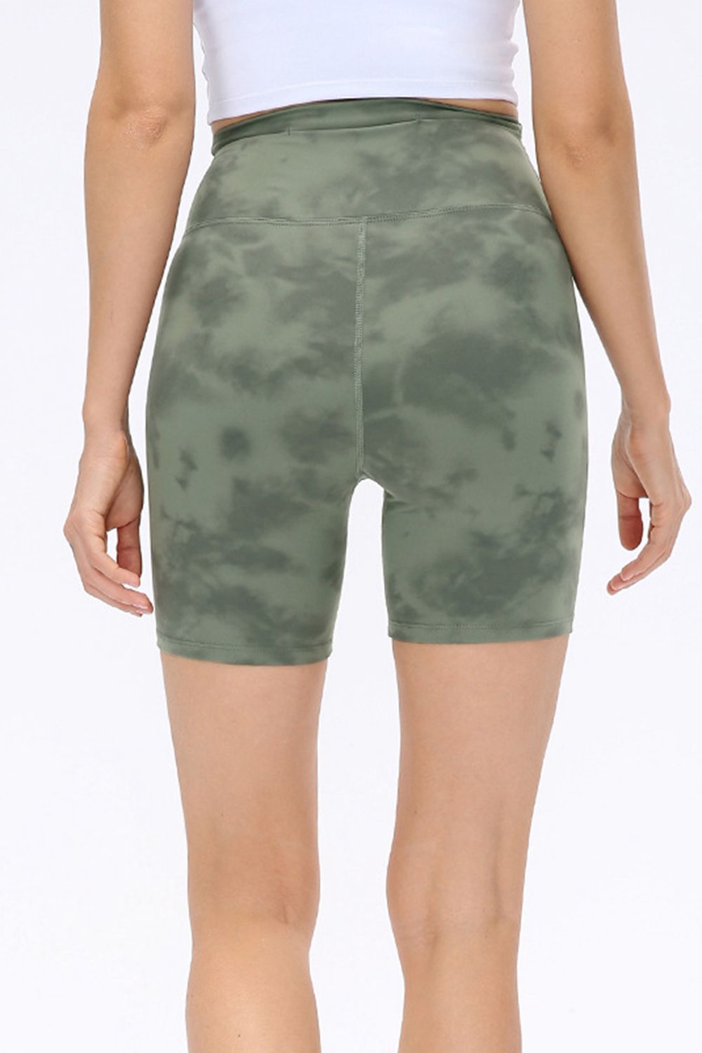 Wide Waistband Sports Shorts - Ladyez