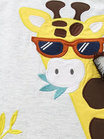 Children's Giraffe Graphic Tee and Shorts Set