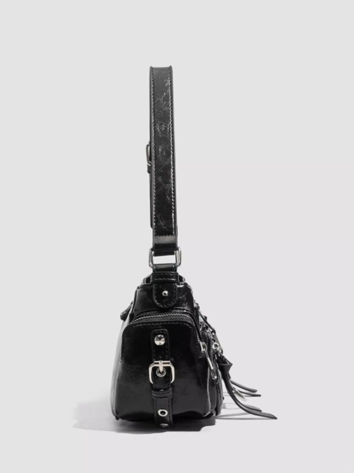 Rivet Embellished Shoulder Bag